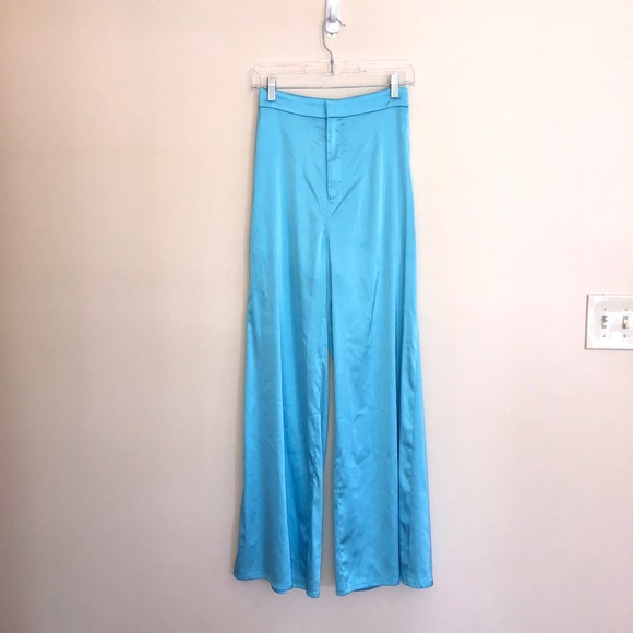 COPY - Meshki Satin Bandeau top & Super Wide Leg Pants - Picture 10 of 14